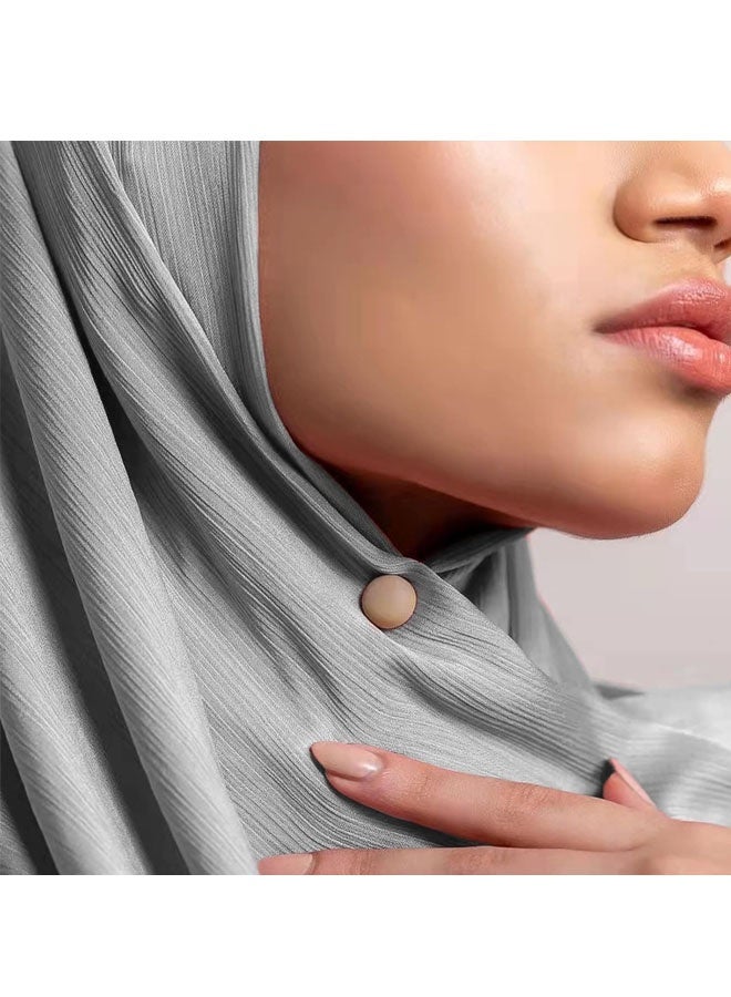 4PCS Strong Magnetic Hijab Pins, Multi-Use Pinless Hijab Pin, Colorful Magnet Pins Scarf No-Snag Brooch Clasp - Image 5