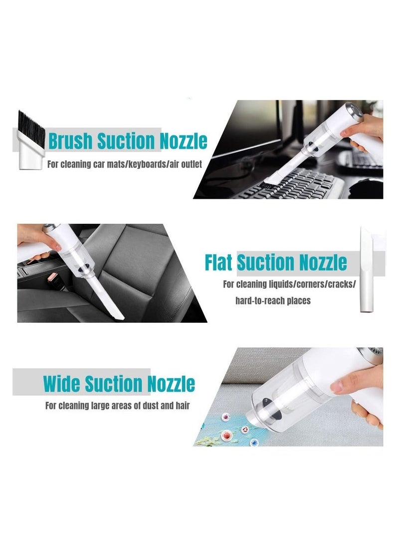 KASTWAVE Mini Car Vacuum Cleaner Cordless, Rechargeable 120W 6000PA Handheld Vacuum Cleaner with LED Light for Car/Pet/Keyboard/Computer/Desk/Drawer Cleaning - Image 5