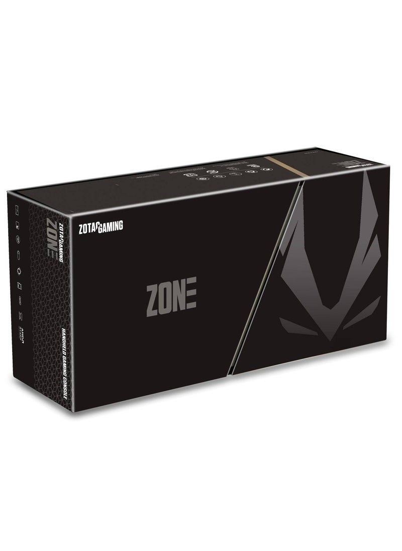 ZOTAC - ZONE Handheld Gaming Console, 7" AMOLED FHD 120Hz Touch Display, AMD Ryzen 7 8840U, 16GB RAM, 512GB SSD, AMD Radeon 780M Graphics, Windows 11 Home, Black | ZGC-G1A1W - Image 1