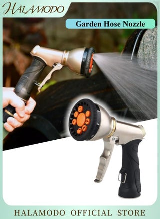 Garden Hose Nozzle Heavy Duty with 9 Spray Patterns Durable Spray Nozzles for Garden Hose & Water Plants & Dog Wash -High-Pressure Water Hose Nozzle, Easy-to-Use Nozzles for Water Hoses - pzsku/Z794B7068C154ADFAC311Z/45/_/1740477681/fa09524b-c517-48fc-b526-6b40905e7a05
