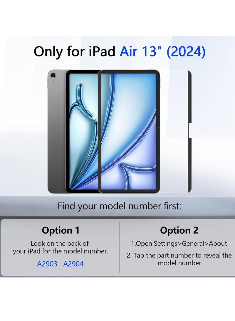 MIGOFAST iPad Air 13 Inch M2 Paper Feel Magnetic Screen Protector 2024 Write and Draw Like on Paper Detachable and Reusable Compatible with Tempered Film Matte Finish - Image 2