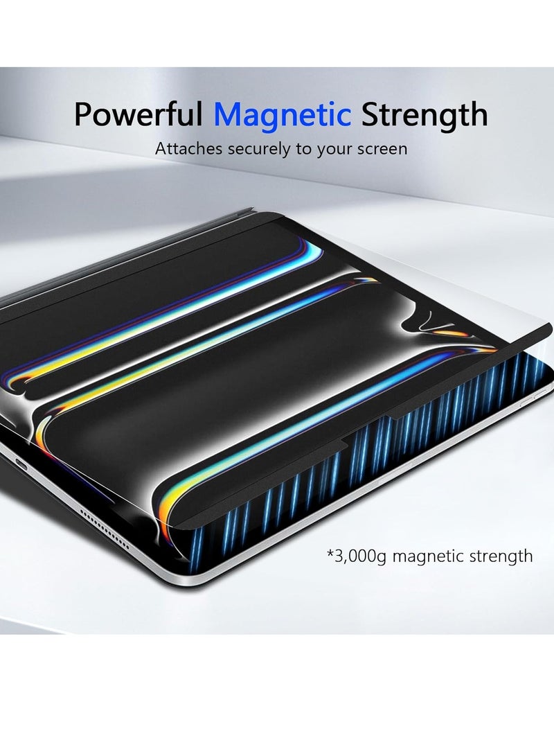 MIGOFAST iPad Air 13 Inch M2 Paper Feel Magnetic Screen Protector 2024 Write and Draw Like on Paper Detachable and Reusable Compatible with Tempered Film Matte Finish - Image 5