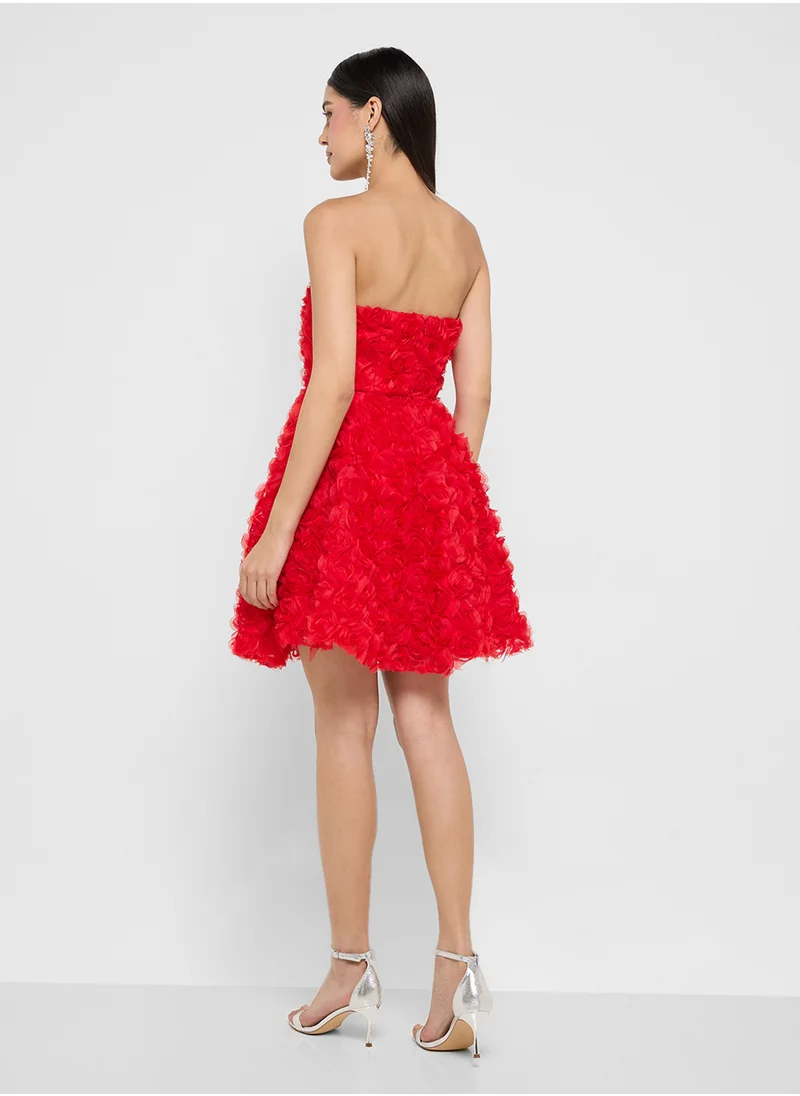 Ginger Boutique Floral Fit Flare Dress