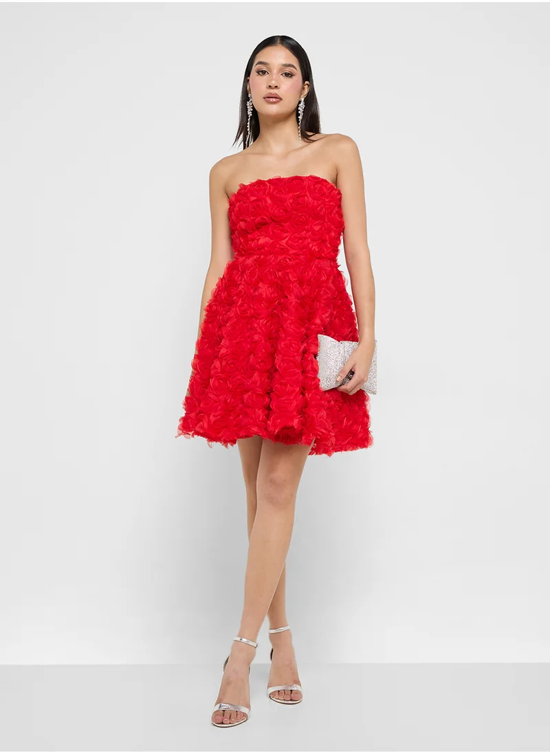 Ginger Boutique Floral Fit Flare Dress