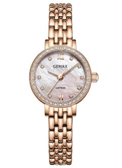 GEMAX 8262-CR-DW, Quartz Watches for women metal Strap  - Image 1