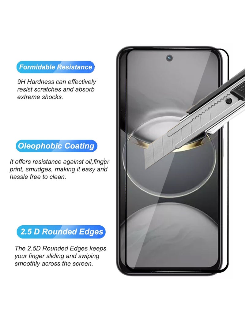 2 Pieces Tecno Spark 30C 5G Screen Protector – Edge to Edge Tempered Glass Screen Protector, High Transparency, Delicate Touch, Anti-Explosion, Smooth Arc Edges, Easy Installation - Image 3