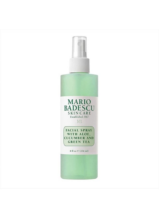 MARIO BADESCU - Spritz Mist and Glow Facial Spray Trio Collection with Cucumber, Rose Water and Lavender, Multi-Purpose Cooling and Hydrating Face Mist for All Skin Types, 4 Fl Oz (Pack of 3) - Image 1