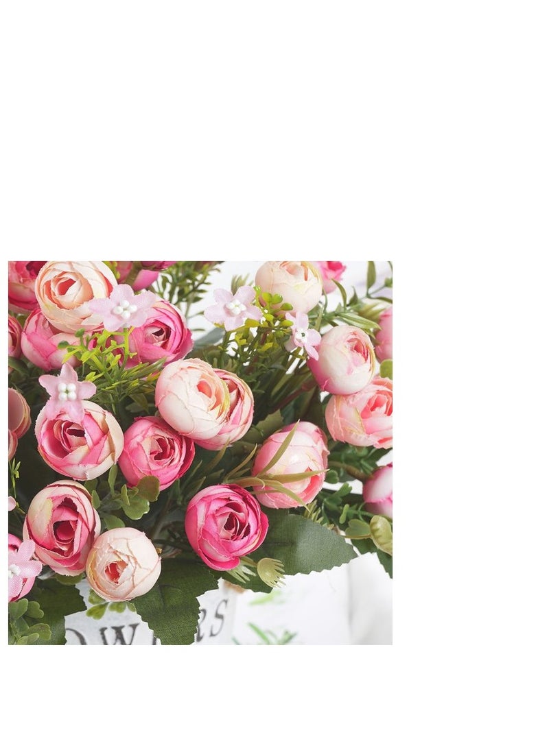 general A bouquet of artificial roses in pink color for home decor, suitable for bouquets - Image 2