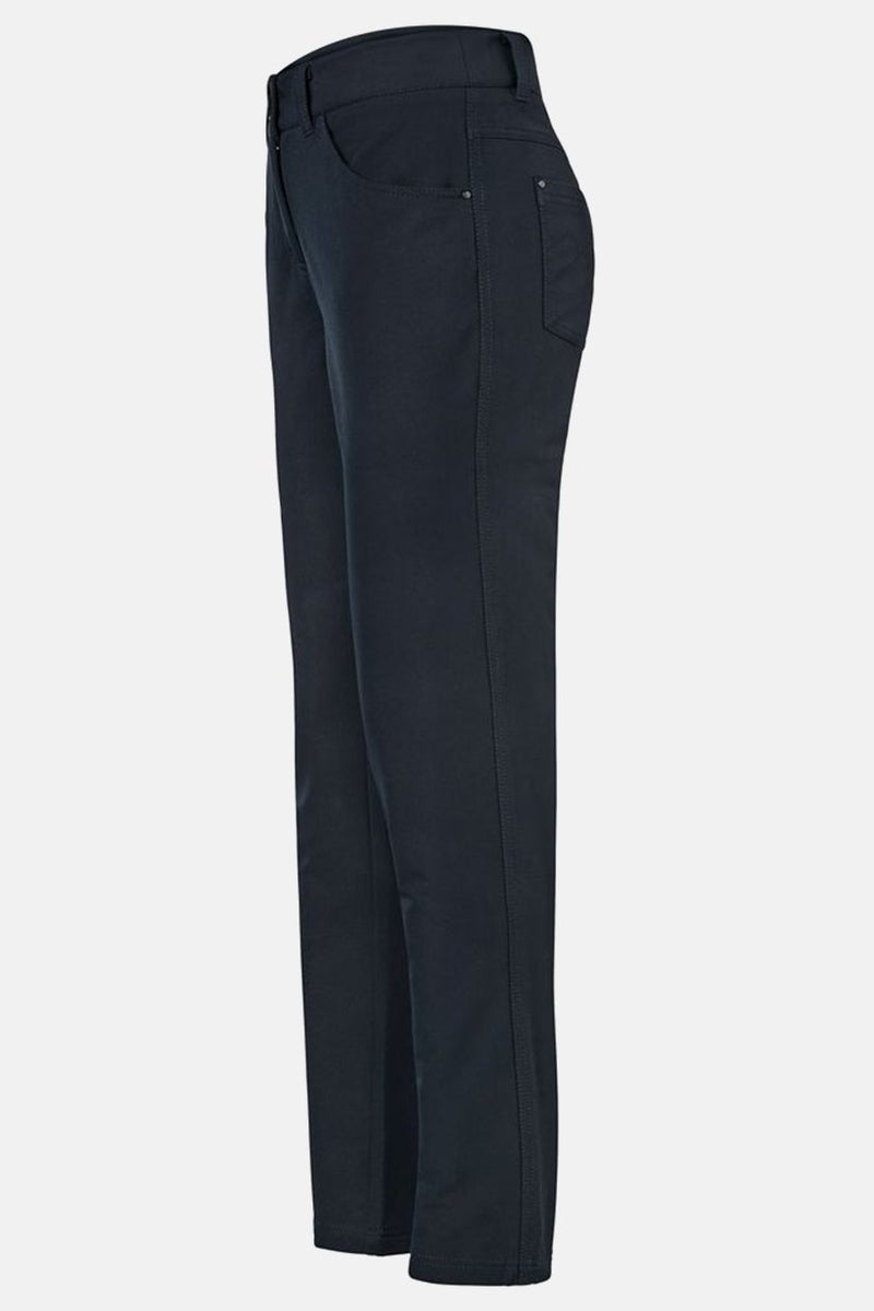 Tchibo Women Regular Fit Solid Stretchable Thermal Pants, Navy - Image 2