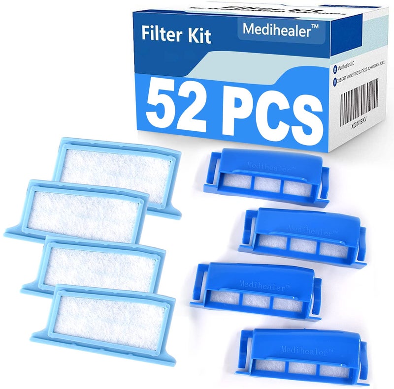 Medihealer Medihealer Filters 52 Packs Compatible with Dreamstation4 Assembled Filters22 Foam22 Ultrafine Assembly Filter into Reusable Frame KitPollen Hypoallergenic Replacement Supplies 