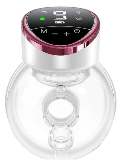Electric Breast Pump Wearable,  Portable Lightweight Breast Pump pains-Free Rechargeable Breast Pump with 4 Mode & 9 Levels LED Display Hands Free Breast Pump