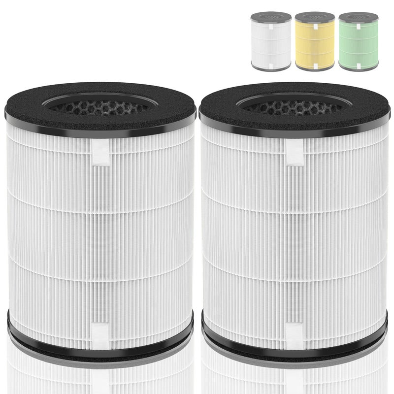 APT20FL Replacement Filter Compatible with HoMedics Air Purifier Filter APT20 APT20WT APT22 APT20BK TotalClean Tower Ture HEPA Type w 4Stage Filtration 2Pack