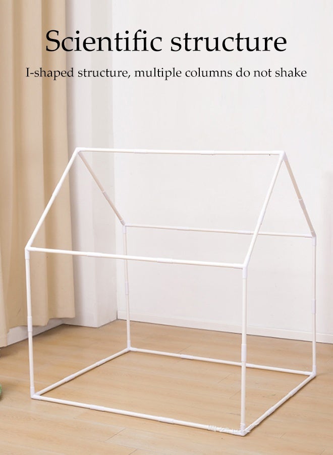 DUNISO Kids' Play Tents，Kids Playhouse with Mat LED Star Lights，Large Kids Tent House Indoor，Washable Foldable，for Girls Boys - Image 5