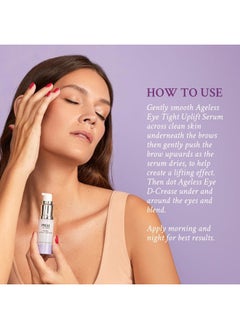 PRAI Beauty Ageless Hydrating and Anti-Aging Eye Cream + Eye Serum Kit | Ageless Eye D-Crease and Ageless Eye Tight Uplift Serum | Under Eye Cream for Instantly Ageless Eyes | Eye Serum for Upper Eyes  - Image 5