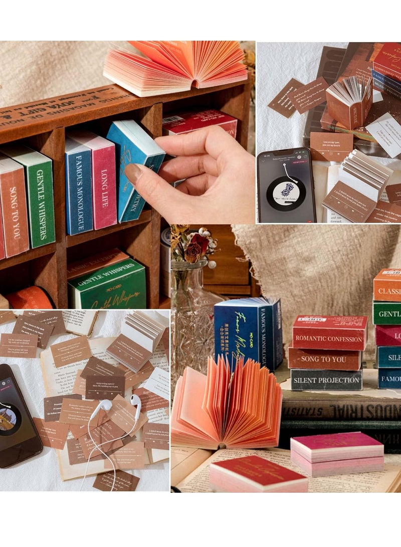 SYOSI 800 Sheets Diy Mini Dictionary Scrapbook Decorative Craft Paper Set Vintage Small Supplies Magazine Album Notebook Stickers - Image 3