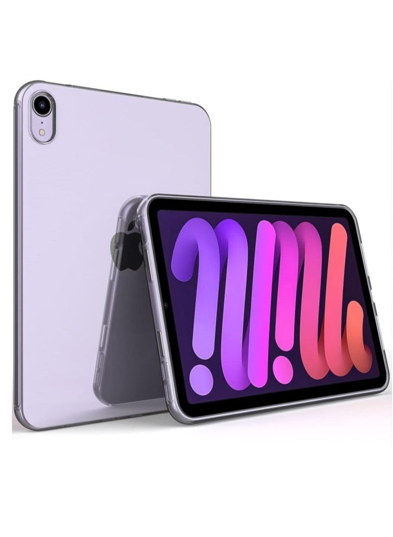 iPad Mini 6 Clear Case, Slim Design Flexible Soft TPU Protective Cover for iPad Mini 6th Generation 8.3 Inch (2021) Tablet, Transparent - Image 1