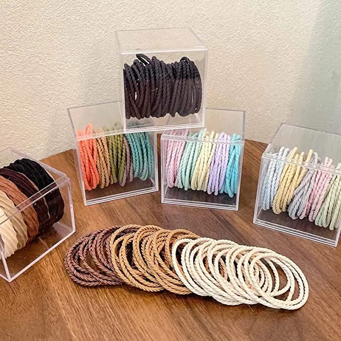 GITGRNTH Hair Band for Women & Girls - Rubber Band - Elastic Ponytail Hairband Ties Accessories Soft Cotton Stretchable Rubber Bands, Non-Slip For Medium, Thick & Thin Hair, Pain-Free (Multi-colored) (Elastic_10 pcs, Regular) - Image 4