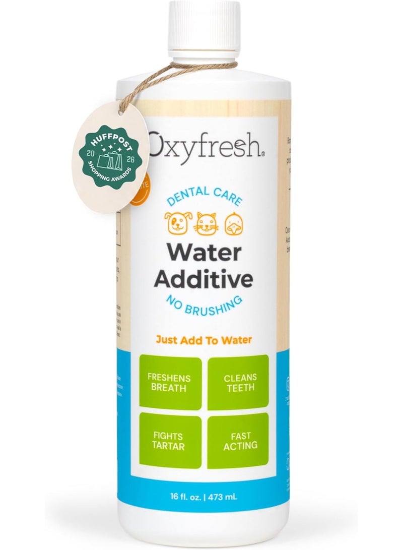 Oxyfresh Pet Dental Water Additive 473ml for Dogs and Cats Breath Freshener Plaque and Tartar Care - Image 1