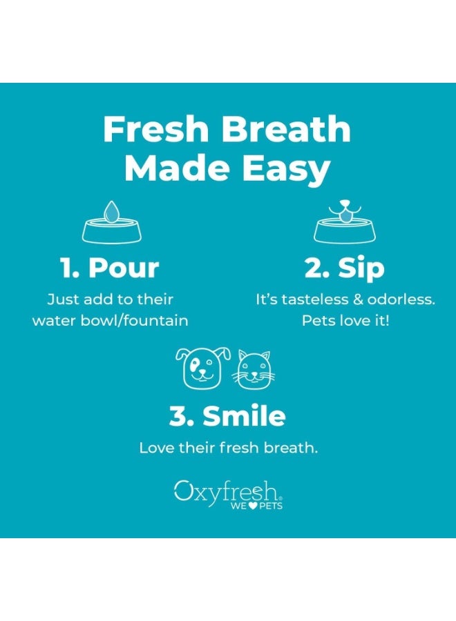 Oxyfresh Pet Dental Water Additive 473ml for Dogs and Cats Breath Freshener Plaque and Tartar Care - Image 3