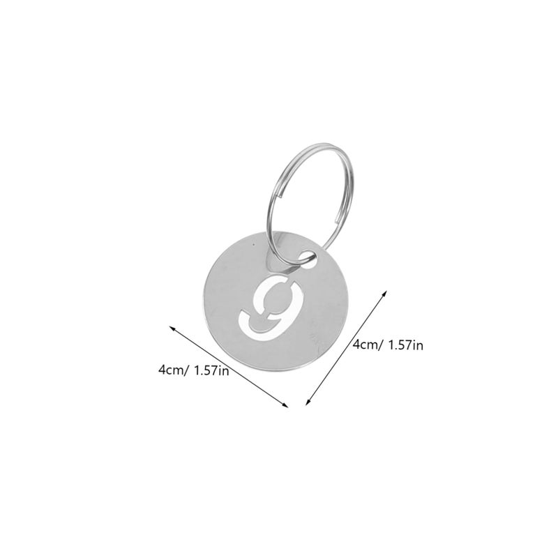 20 Pack Stainless Steel Round Numbered Key Tags For Keys Locks And Organization - Image 3