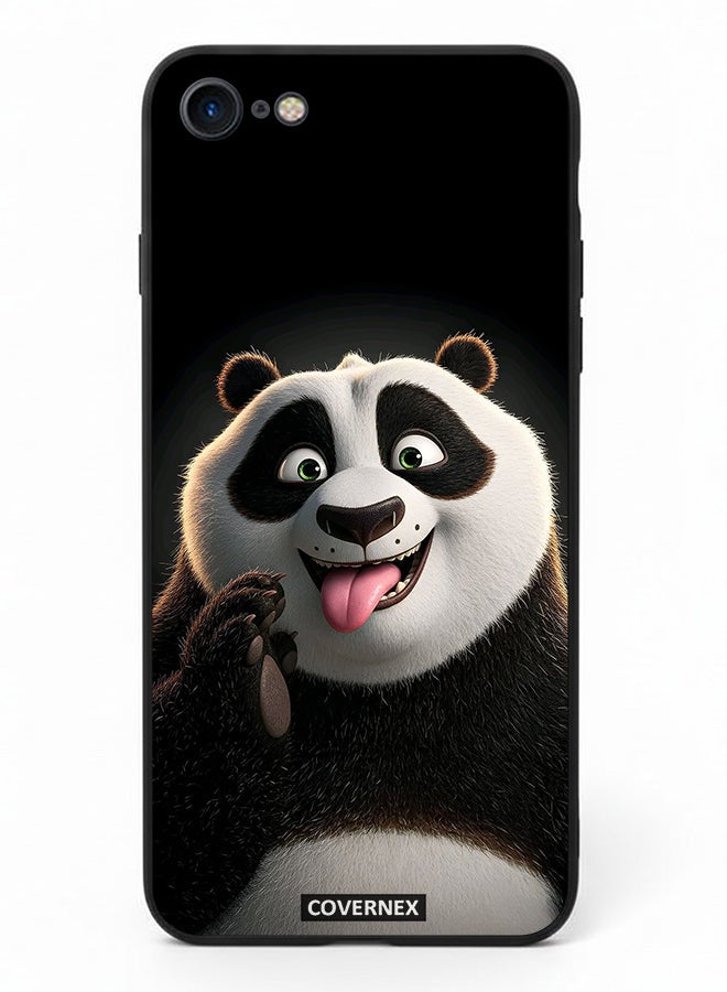 Covernex Apple iPhone 7 Protective Case Cover Printed Featuring Kung Fu PAnda Playful Expression - Image 2