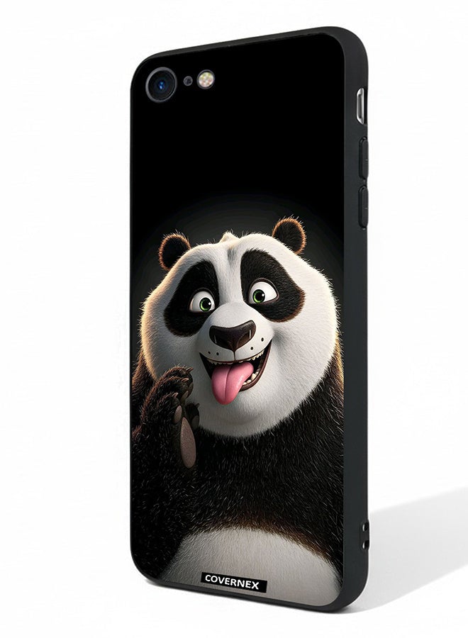 Covernex Apple iPhone 7 Protective Case Cover Printed Featuring Kung Fu PAnda Playful Expression - Image 1