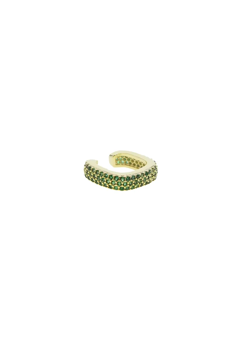Cuff w/stones green