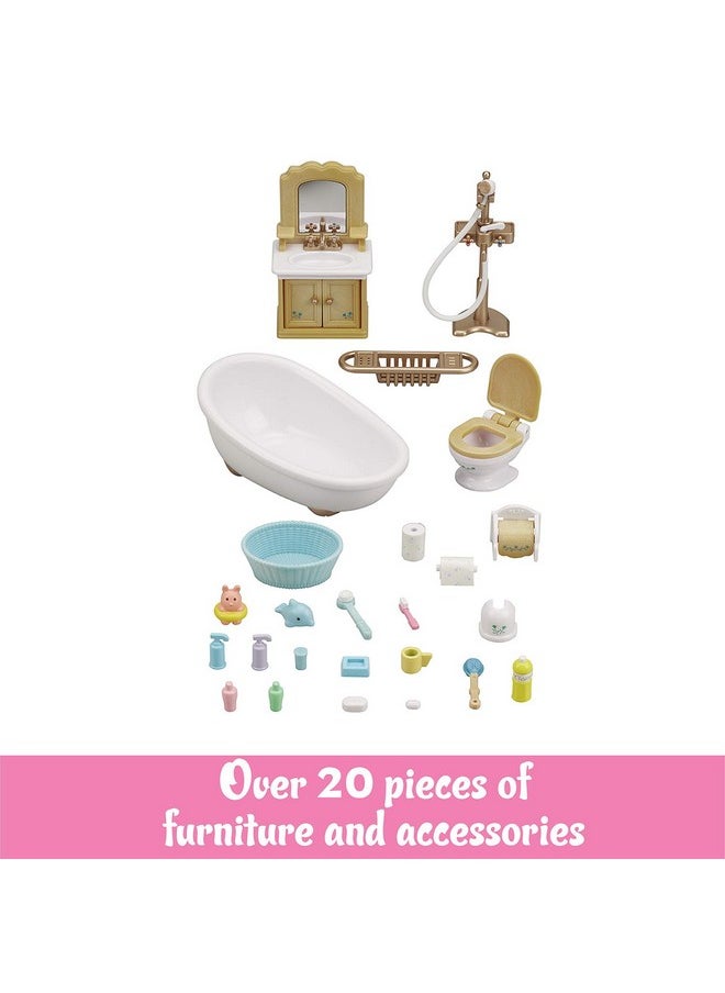 Calico Critters Calico Critters Country Bathroom Set - Toy Dollhouse Furniture and Accessories Set for Ages 3+  - Image 2