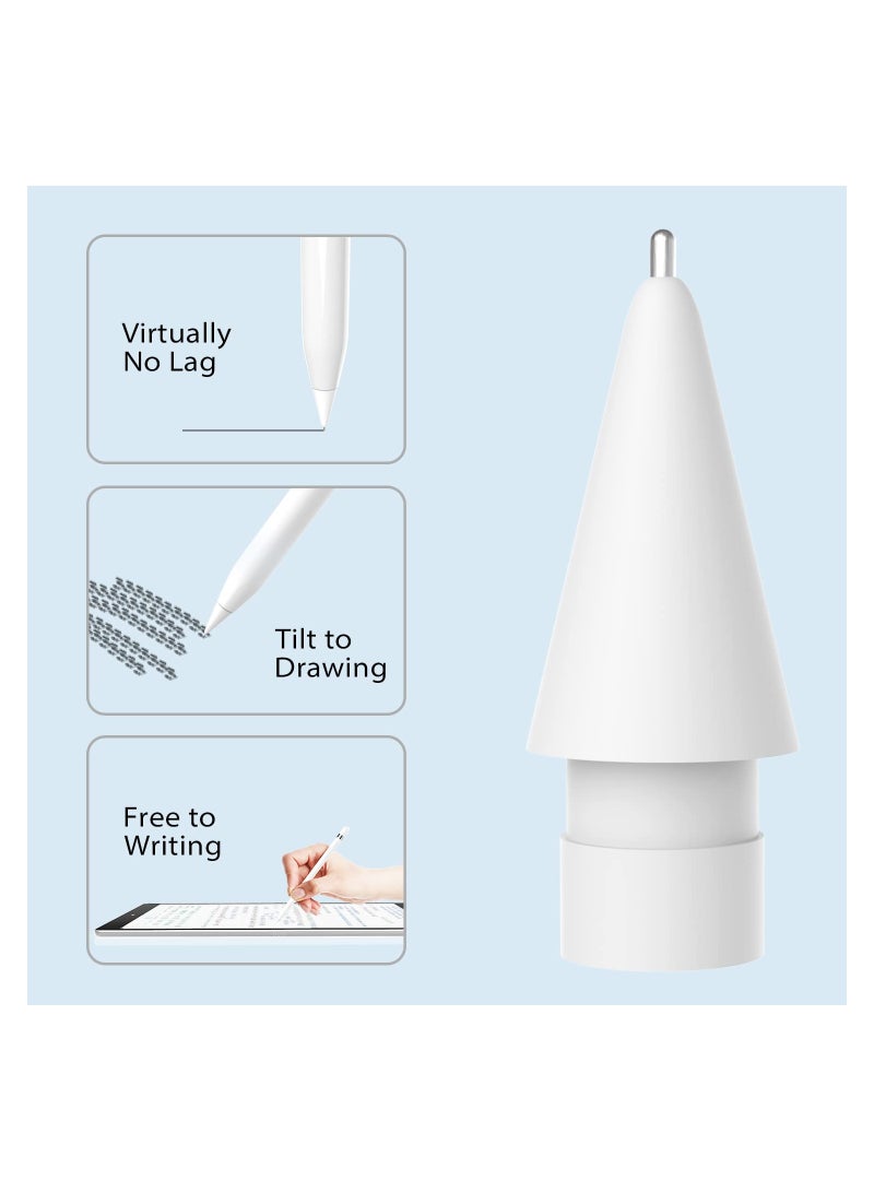 Apple Pencil Replacement Nibs - 2 Pcs Fine Point Tips for Precise Control, Compatible with 1st & 2nd Gen - Image 1