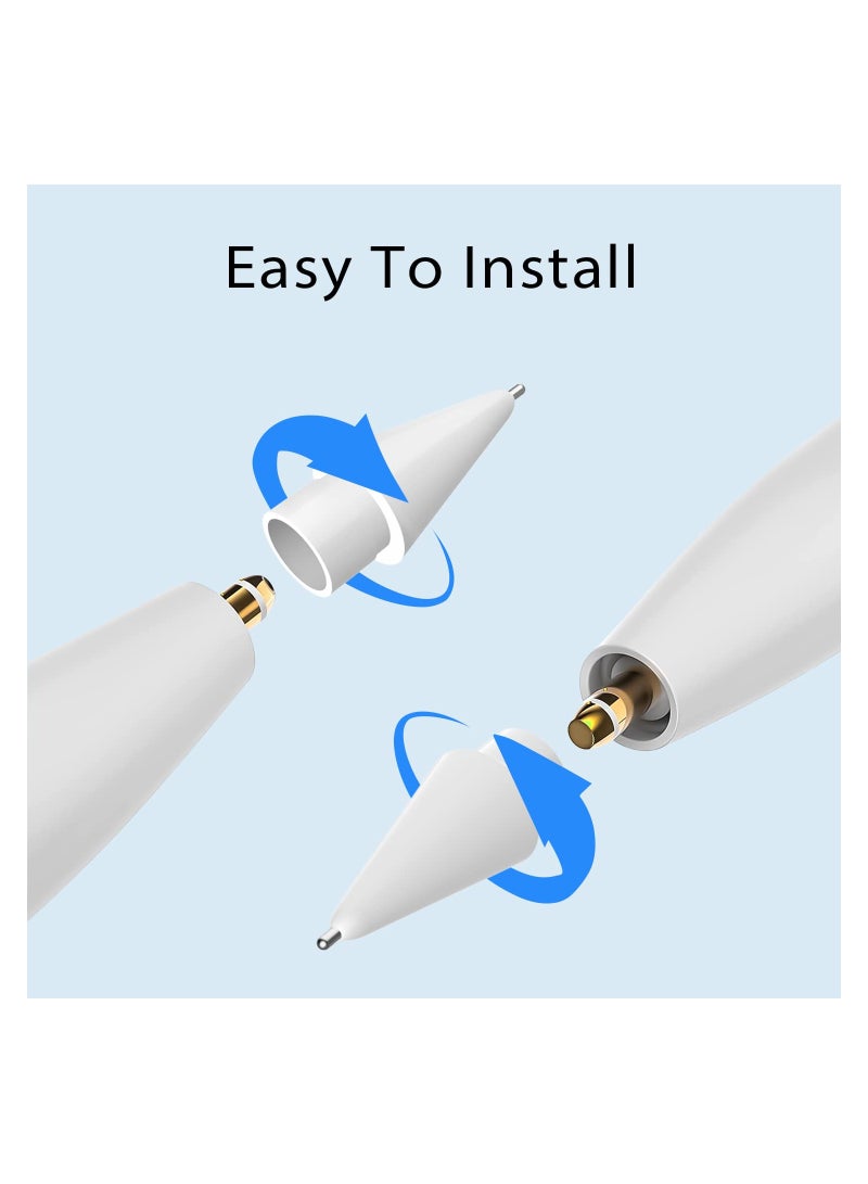 Apple Pencil Replacement Nibs - 2 Pcs Fine Point Tips for Precise Control, Compatible with 1st & 2nd Gen - Image 4