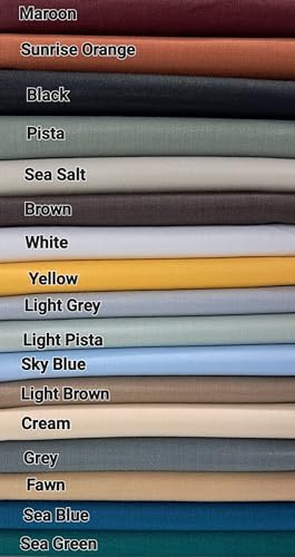 MAMRAJ Men's Premium Unstitched Cotton Blend || 2.5m || Fabric for Shirt ( Formal, Casual Wear.) (Cream) - Image 3