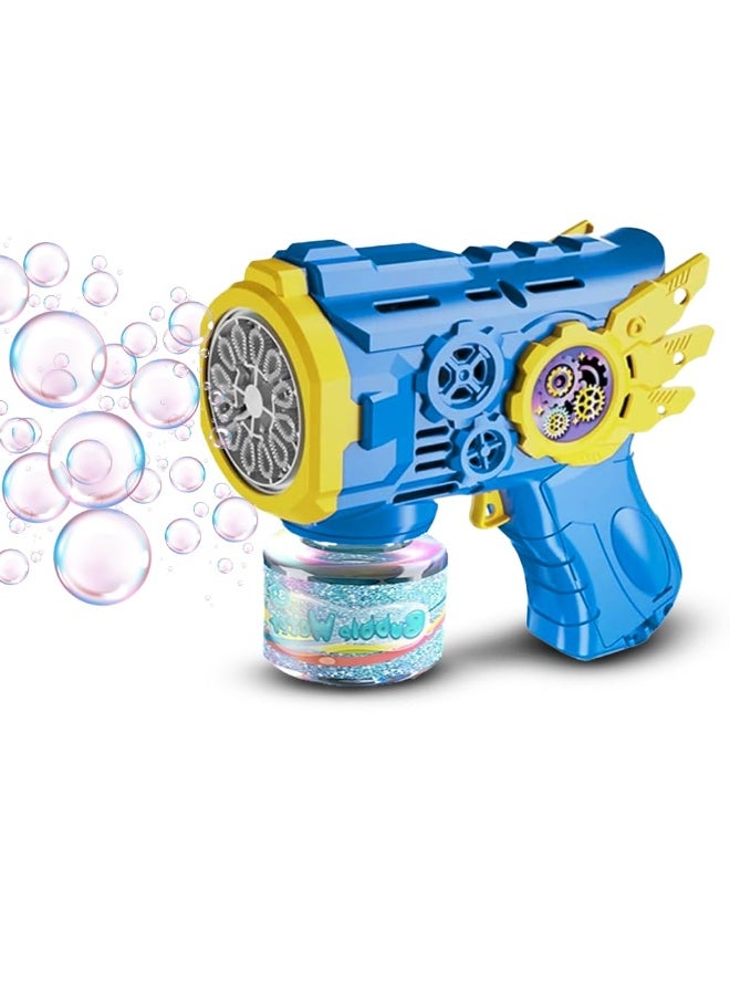 Bubble Maker Gatling Bubble Gun Machine Toy for Kids with Bubble Solution Indoor and Outdoor Toddlers Bubble Launcher Machine for Girls and Boys - Image 2