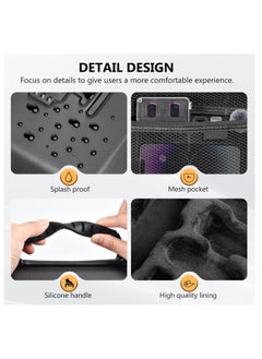 Anmi Carrying Case for DJI Osmo Pocket 3, Portable PU Storage Protective Bag for DJI Osmo Pocket 3 Creator Combo Accessories with shoulder straps[Case Only]  - Image 4