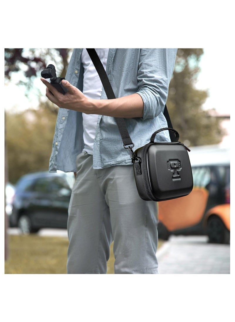 Anmi - Carrying Case for DJI Osmo Pocket 3, Portable PU Storage Protective Bag for DJI Osmo Pocket 3 Creator Combo Accessories with shoulder straps[Case Only] - Image 1