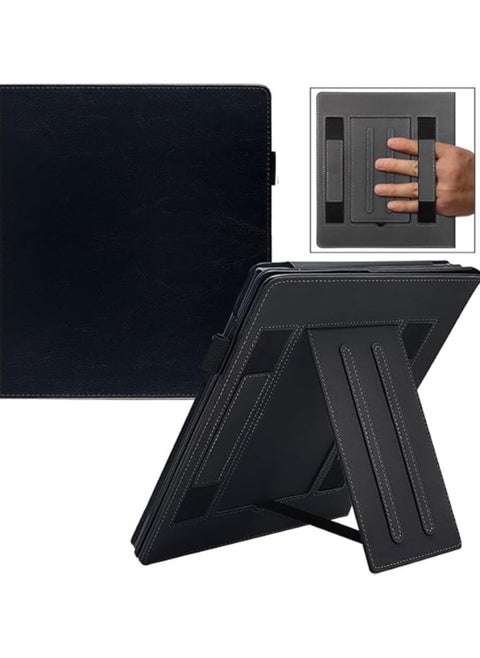 حالة مزدوجة مع وظيفة الوقوف توافق مع جهاز Onyx Boox Note Air 4 C بقياس 10.3 بوصة (2024)، مع حزام مزدوج لليد/حامل القلم/الدخول في نوم تلقائي لجهاز Boox Note Air4 C.