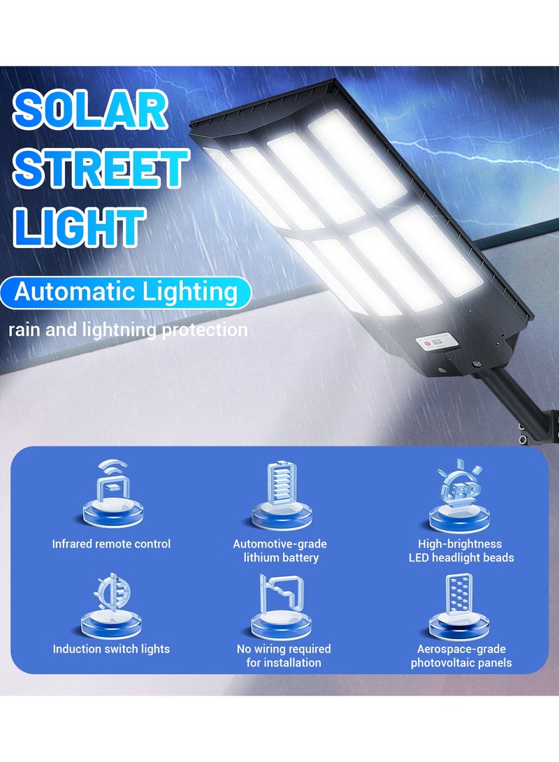 أويدي مصباح خارجي شمسي  واط - إضاءة قوية بزاوية واسعة - حساس حركة - 6500K LED - مقاوم للماء IP66 - مع جهاز تحكم عن بعد - مناسب لمواقف السيارات والشوارع والحدائق  - Image 4