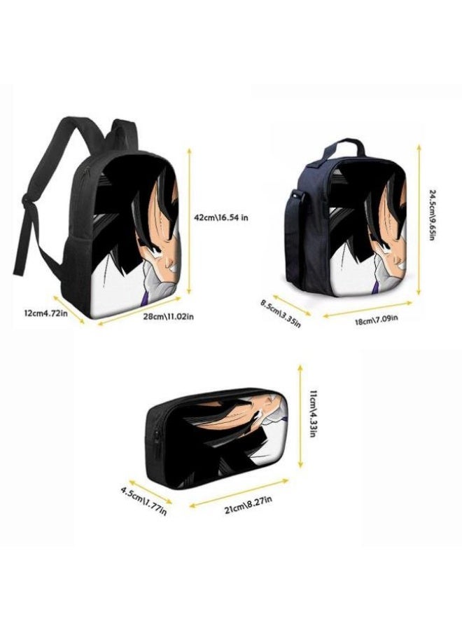 عام حقيبة ظهر مطبوعة عالمية مشتركة - مجموعة حقائب ظهر من ثلاث قطع (متوفرة للطلاب والأطفال والأصدقاء في النزهايات وتسلق الجبال وما إلى ذلك) - 90 - Image 3