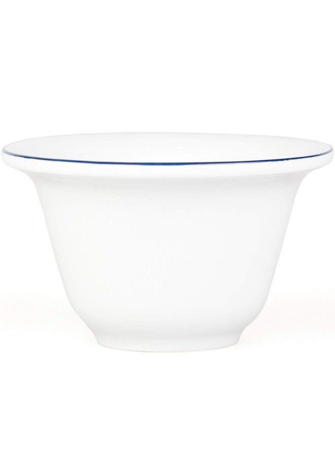 Fendrihan Porcelain Shaving Bowl, Hand-Painted Dark Blue Rim - Image 2