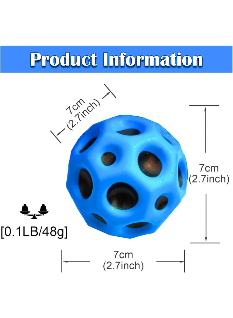5pcs Space Ball, Super High Bouncing Space Ball, Moon Bouncing Ball Helps Improve Hand-Eye Coordination, Jump Ball, Rubber Ball, Decompression Toys - Image 5