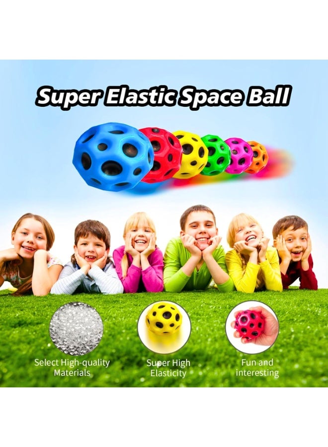5pcs Space Ball, Super High Bouncing Space Ball, Moon Bouncing Ball Helps Improve Hand-Eye Coordination, Jump Ball, Rubber Ball, Decompression Toys - Image 2
