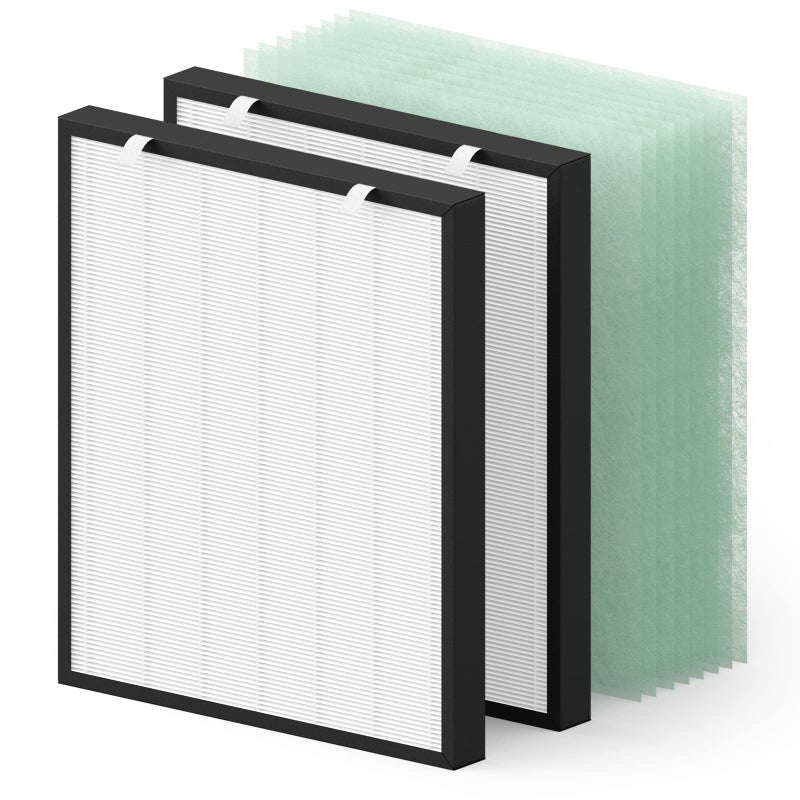 Air400 Replacement Filter for Bissell Air400 2 H13 True HEPA with 8 PreFilter Compared to Part 252125203365