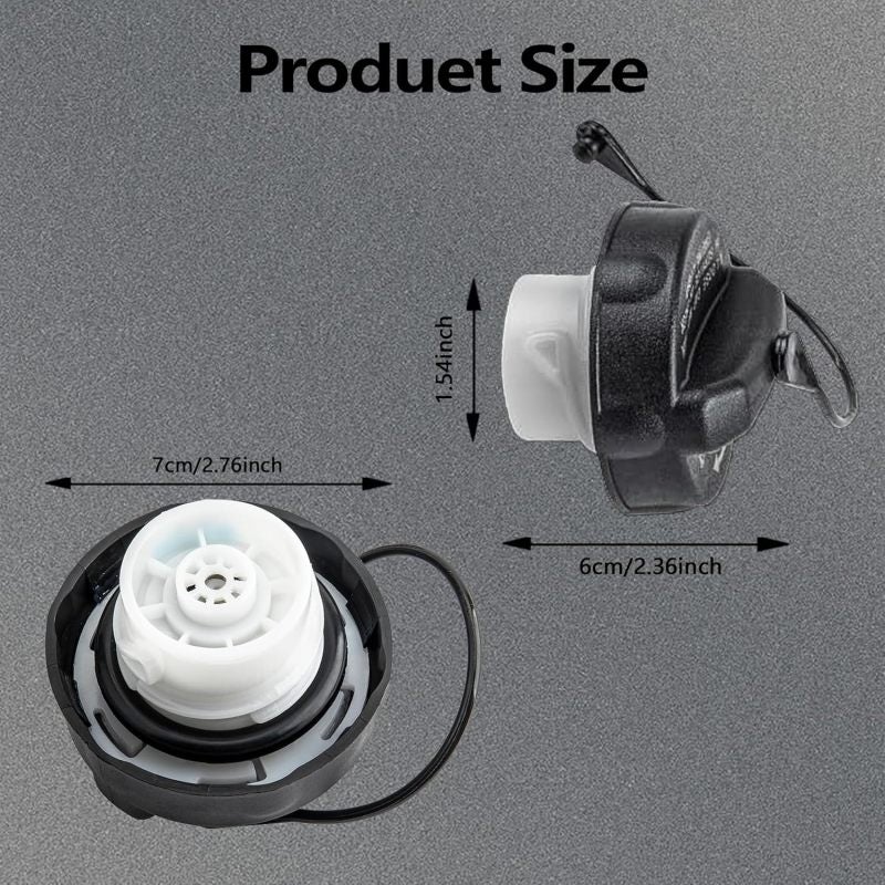 Gas Cap: Black ABS Plastic & High-Quality Seal - OEM-Compatible Replacement Fuel Cap for Dodge Ram Chrysler Jeep Trucks & Vehicles - Image 3