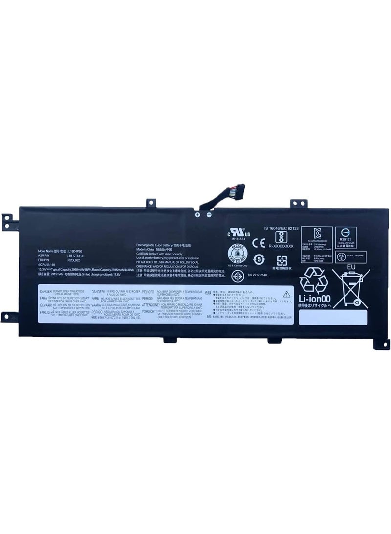 Terabyte L18M4P90 L18C4P90 46Wh L18D4P90 Battery Compatible for Lenovo ThinkPad L13 Yoga S2 Gen 5/6 Series 02DL030 SB10T83119 02DL031 SB10T83120 02DL032 5B10W13933 5B10W13934 5B10W13935 - Image 1