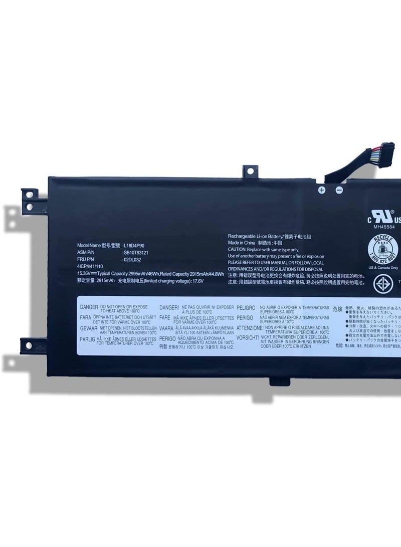 Terabyte L18M4P90 L18C4P90 46Wh L18D4P90 Battery Compatible for Lenovo ThinkPad L13 Yoga S2 Gen 5/6 Series 02DL030 SB10T83119 02DL031 SB10T83120 02DL032 5B10W13933 5B10W13934 5B10W13935 - Image 2