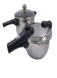 DESSINI-ITALY Stainless Steel 2pcs Pressure Cooker Set