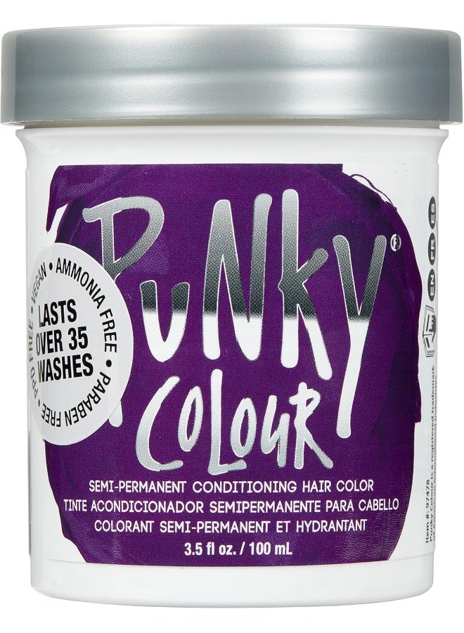 Punky Jerome Punky Purple Semi Permanent Conditioning Hair Color, Vegan, Ppd And Paraben Free, Lasts Up To 25 Washes, 103Ml - Image 1