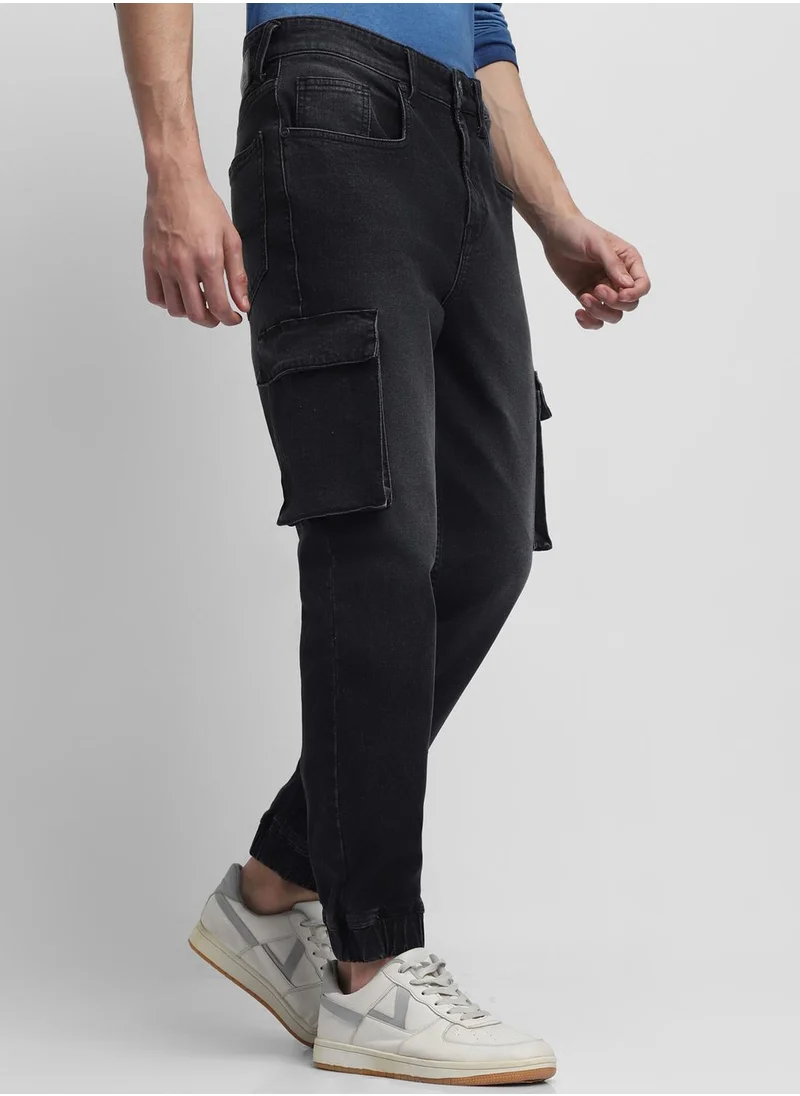 Dennis Lingo Black Joggers For Men
