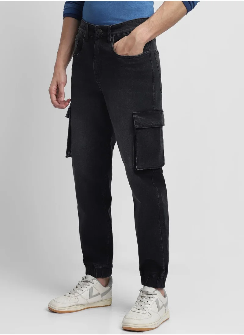 Dennis Lingo Black Joggers For Men