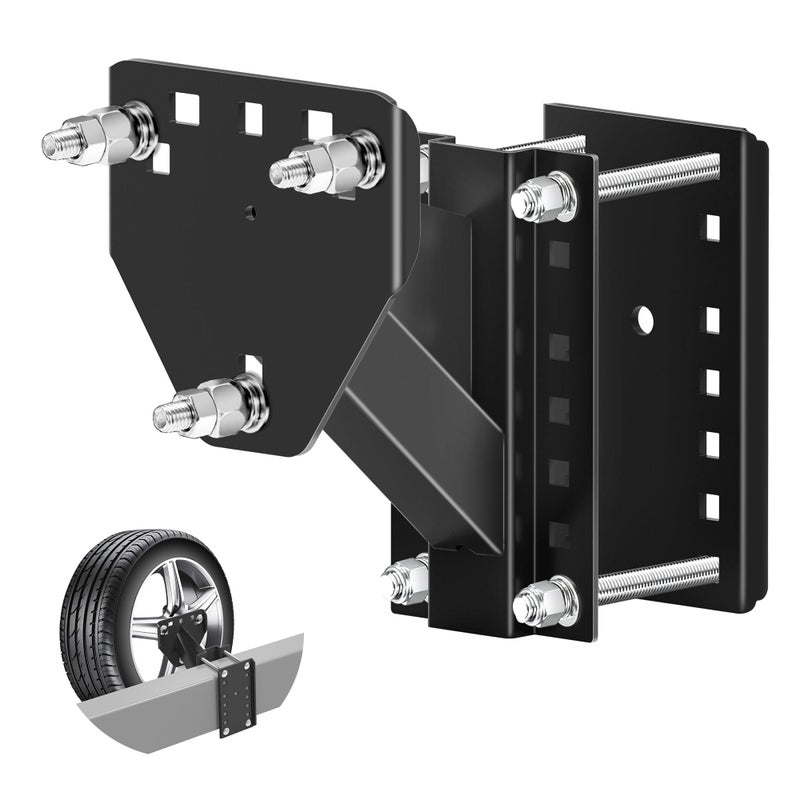 JEACENT Spare Tire Mount for Utility Trailer Accessories,3-Nut Design Spare Tire Carrier,Fits Most 4,5 & 6 Lugs Wheels, Hold 4â€³,4.25" 4.5â€³, 4.75â€³,5",5.32" and 5.5" Bolt Patterns,Holds Up to 160 Lbs - Image 1