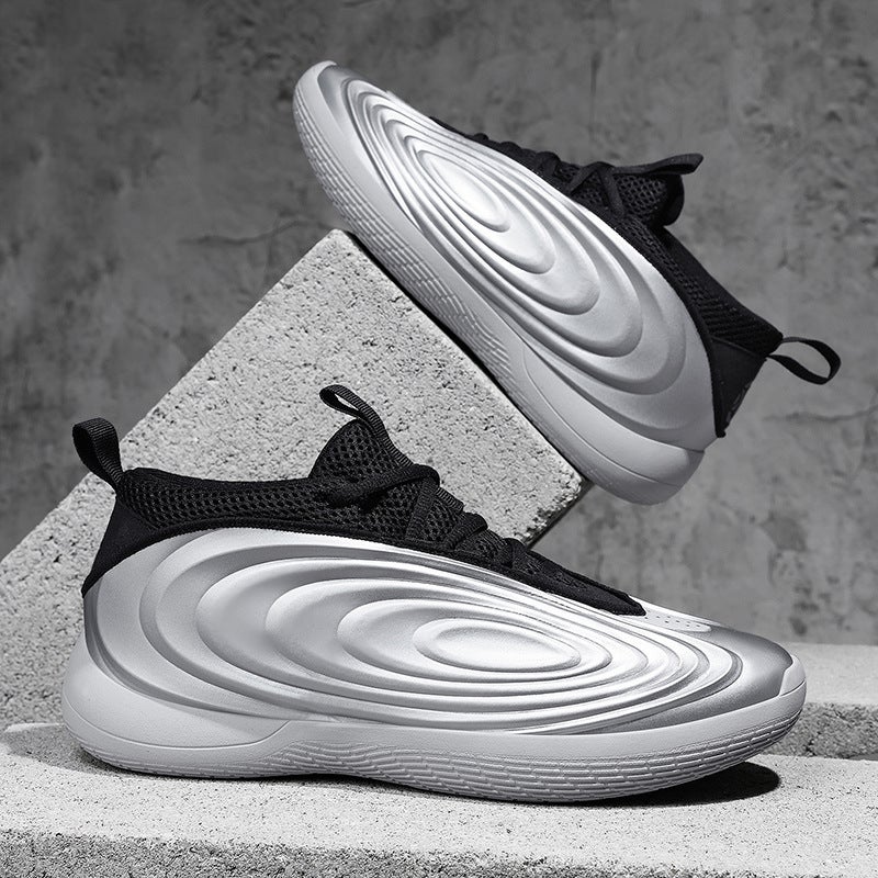 Cushioned Professional Basketball Shoes 2026 Summer Unisex Cyber Purple Low-Top Comfortable Wear-Resistant Training Sneakers - Image 1